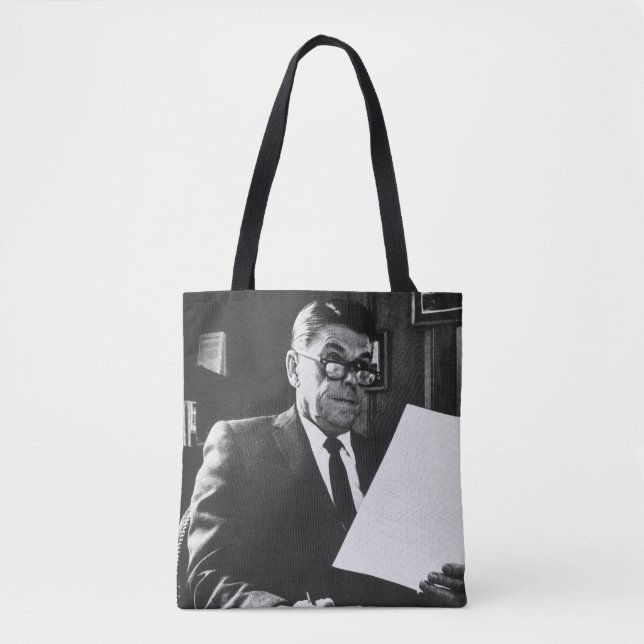 Tote Bag Photographie de Ronald Reagan (Devant)
