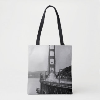 TOTE BAG PHOTOGRAPHIE GRASCALE DU PONT CÂBLE