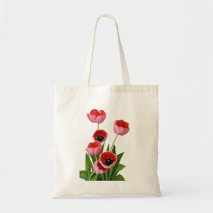 Tote Bag Photographie rose de bouquet de tulipe de ressort