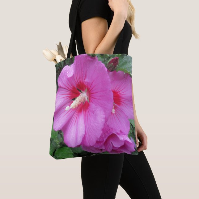 Tote Bag Photographie rose florale (De près)
