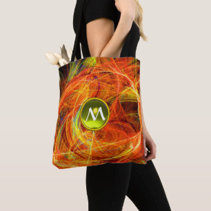 Tote Bag PHOTON CRAZY GEM MONOGRAM Jaune Orange Fractures