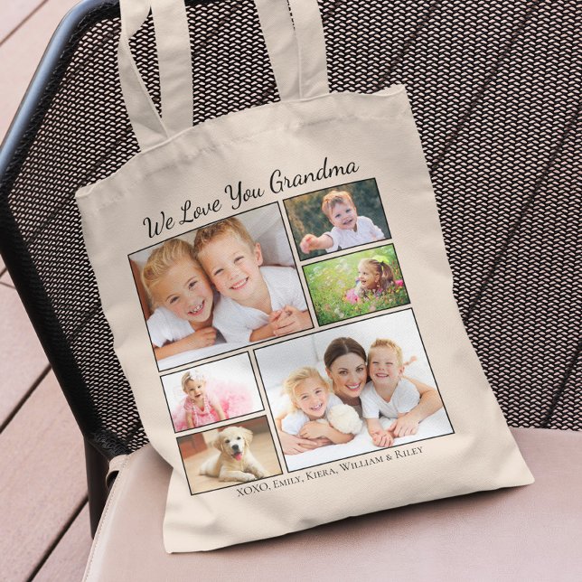 Tote Bag Photos de grand-mère personnalisées (Créateur téléchargé)