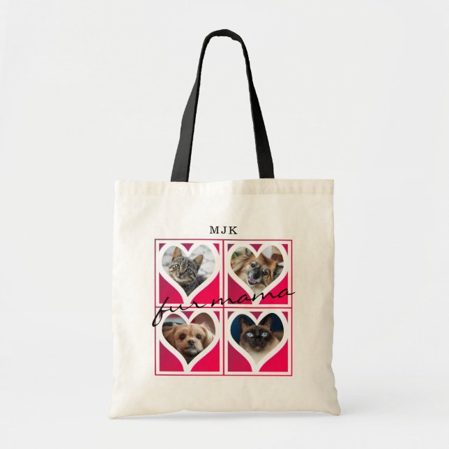 Tote Bag Photos du Coeur des animaux | FUR MAMA (titre modi (Devant)