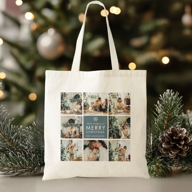 Tote Bag Photos Multi Holiday | Merry Christmas | (Créateur téléchargé)
