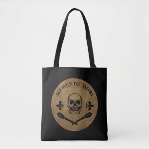 Tote Bag Phrase latin - Saisir le Jour - Crâne Memento Mori