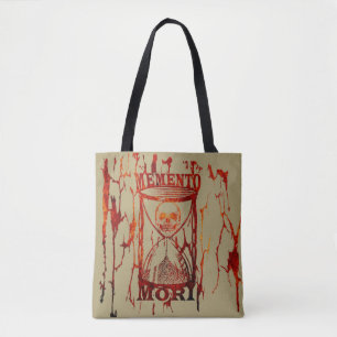 Tote Bag Phrase latin - Saisir Le Jour - Crâne Memento Mori