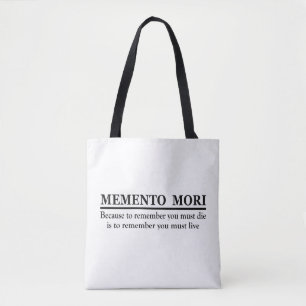 Tote Bag Phrase latine - Memento Mori