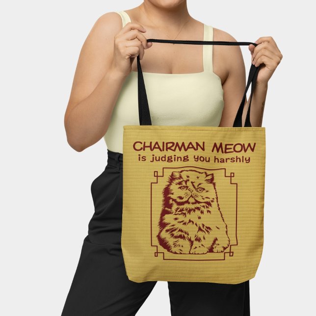 Tote Bag Phrase sarcastique de chat grumpy de cuisine chino (Créateur téléchargé)