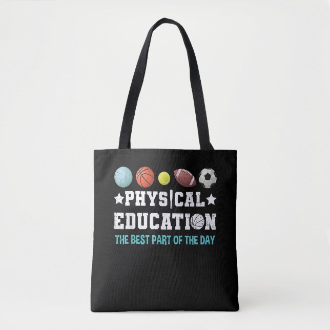 Tote Bag Physical Education PE Teacher Strong School (Devant)