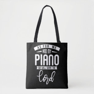 Tote Bag Pianiste chrétien Musique religieuse Lord Piano Pl