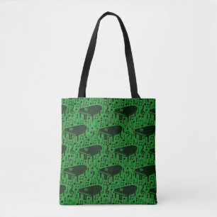 Tote Bag Piano à Queue Notes de Musique Pianiste Musicien V