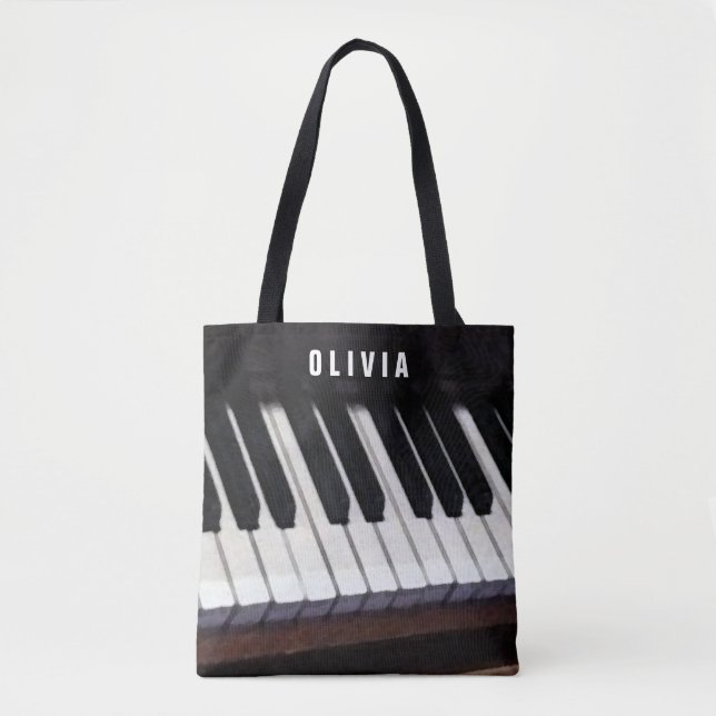 Tote Bag Piano cadeau à thème (Devant)