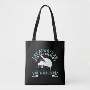 Tote Bag Piano - Si En Présence D'Un Maître
