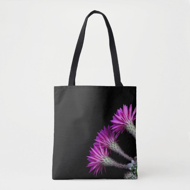 Tote Bag Piazza cactus rose fleurit de tout autour (Devant)