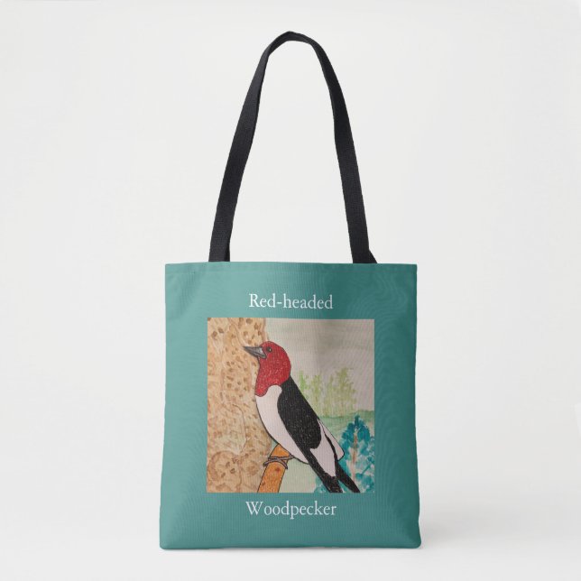 Tote Bag Pic à tête rouge  (Devant)