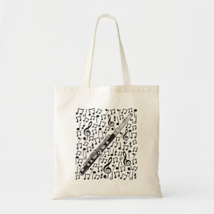 Tote Bag Piccolo Notes musicales Professeur de musique Wood