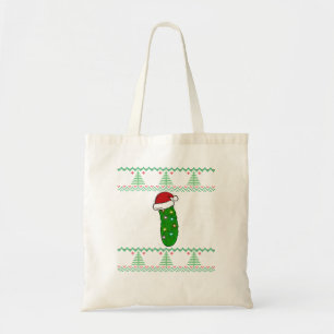 Tote Bag Pickle de Noël ~ Drôle laide