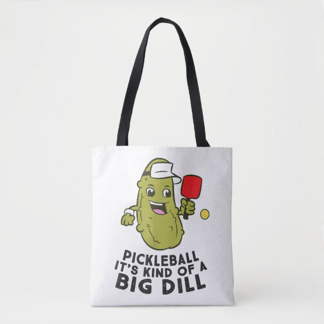 Tote Bag Pickleball C'est un peu une grosse affaire Pickles (Devant)