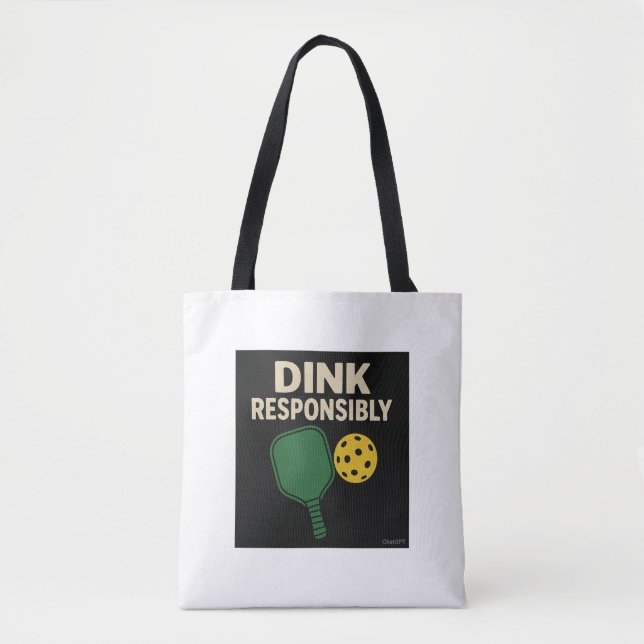 Tote Bag Pickleball Dink Responsable Fourre-tout (Devant)