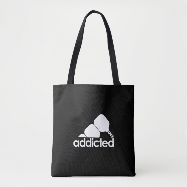 Tote Bag Pickleball drôle - Accro au Pickleball (Devant)