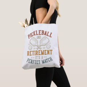 Tote Bag Pickleball et retraite C'est une correspondance pa