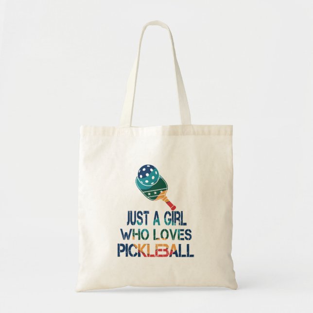 Tote Bag Pickleball femmes arc-en-ciel (Devant)