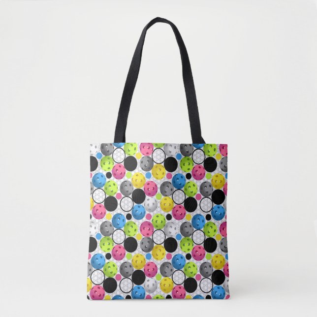 Tote Bag Pickleball multicolore (Devant)