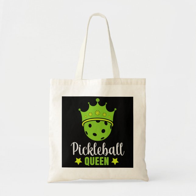 Tote Bag Pickleball Queen Funny Pickball Ball Queen (Devant)