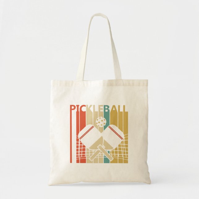 Tote Bag Pickleball Rétro Vintage  (Devant)