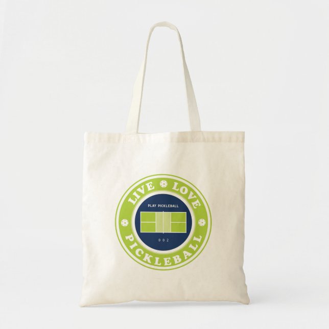 Tote Bag Pickleball : vie réelle pickleball (Devant)