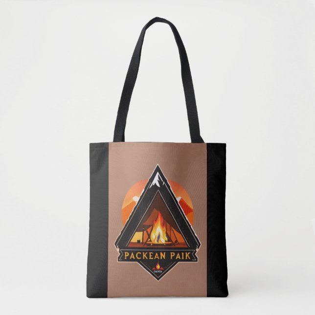 Tote Bag Picnic Peak — Identité Extérieure Propre (Devant)
