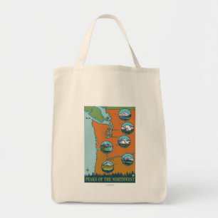 Tote Bag Pics du Nord-Ouest - 5 montagnes différentes