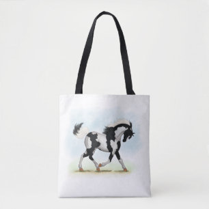 Tote Bag Piebald Overo Pinto Horse