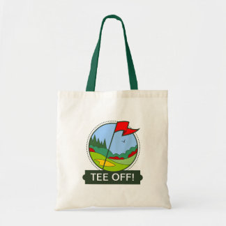 Tote Bag Pièce en t ! Motif jouant au golf
