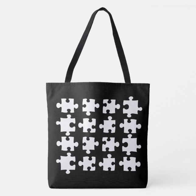Tote Bag Pièces de puzzle (Devant)