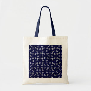 Tote Bag pièces de puzzle couleur