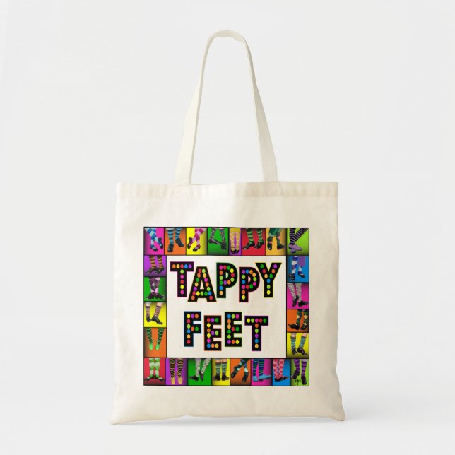 Tote Bag Pieds de Tappy - danse de robinet Fourre-tout (Devant)