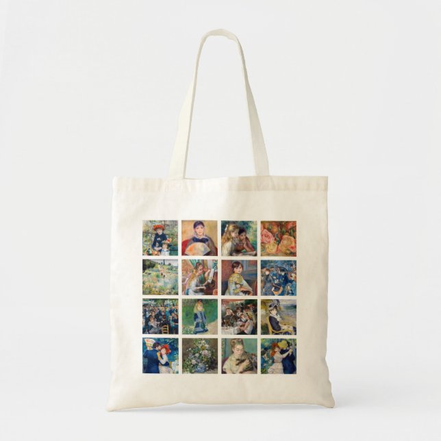 Tote Bag Pierre-Auguste Renoir - Chefs-d'oeuvre Grille Coll (Devant)