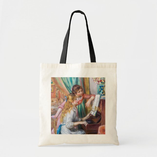Tote Bag Pierre Auguste Renoir - Jeunes filles au piano (Devant)