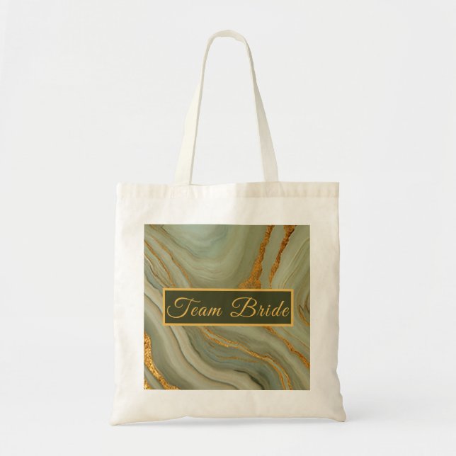 Tote Bag Pierre d'Onyx Vert Sauge  (Devant)