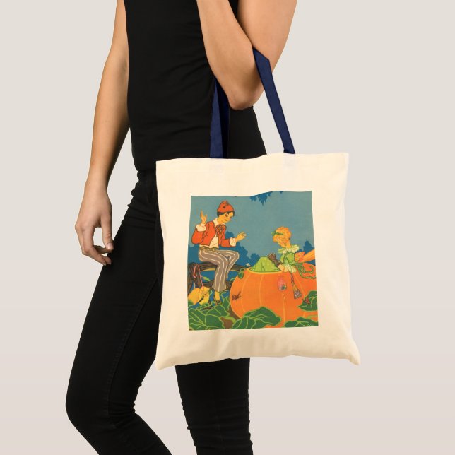 Tote Bag Pierre Pierre Mangeur de Citrouille, Comptine de N (Devant (produit))