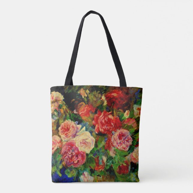 Tote Bag Pierre Renoir peinture, Rose, oeuvres d'art célèbr (Dos)