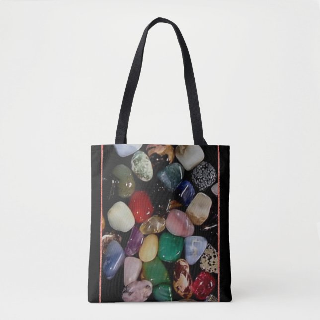 Tote Bag Pierres Gem Colorées (Devant)