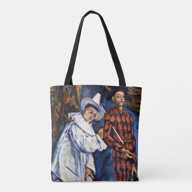 Tote Bag Pierrot et Arlequin, Mardi Gras de Paul Cézanne (Dos)