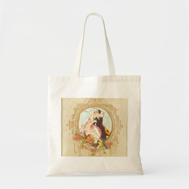 Tote Bag Pierrot et Columbine (Devant)