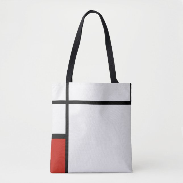 Tote Bag Piet Mondrian - Abstrait géométrique (Devant)