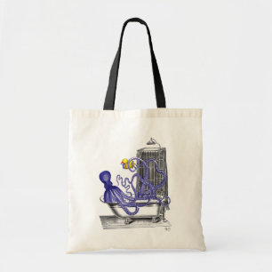 Tote Bag Pieuvre dans le bain 2