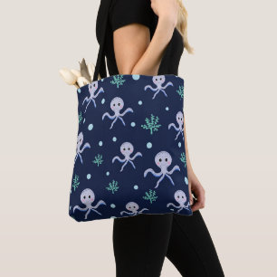 Tote Bag Pieuvre sous le motif enfants de la mer