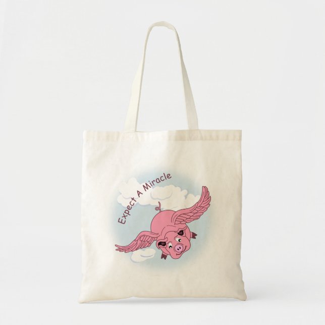 Tote Bag Pig volant (Devant)