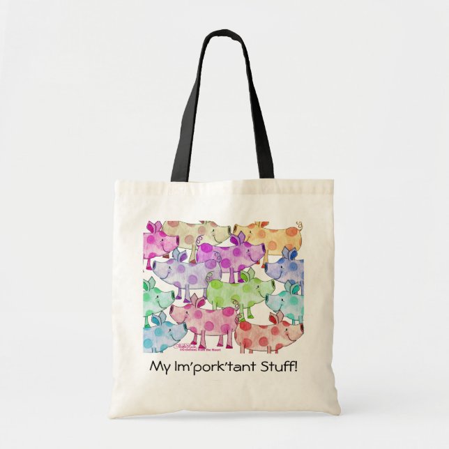 Tote Bag Piggy Collage (Devant)